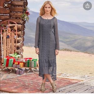 Sundance gray maxi dress size 2